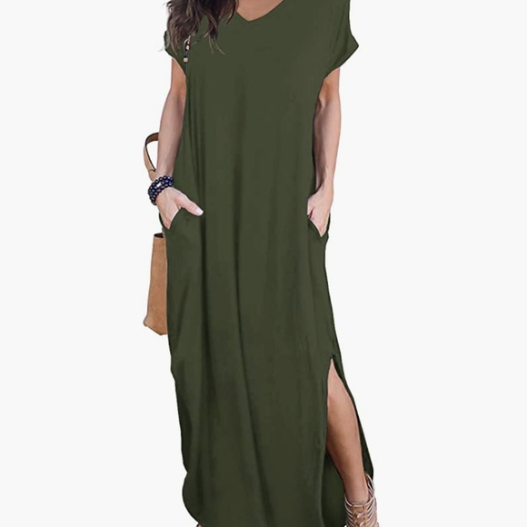 T- shirt dress/ V neck - Picture 3 of 3